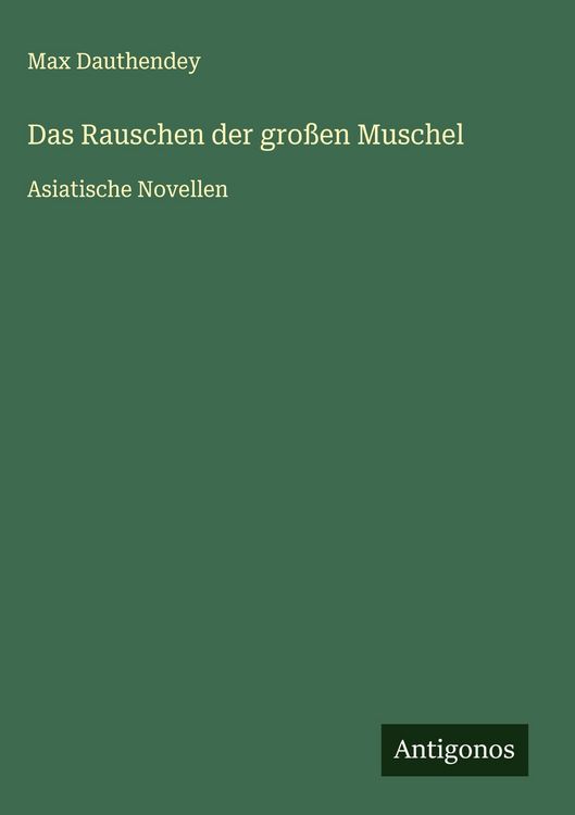 Produktbild: Das Rauschen der gro&szlig;en Muschel