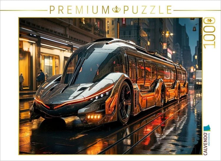 Produktbild: CALVENDO Puzzle Busse | 1000 Teile Lege-Gr&ouml;&szlig;e 64x48cm Foto-Puzzle f&uuml;r gl&uuml;ckliche Stunden