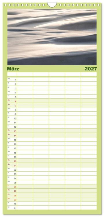 Produktbild: Familienplaner 2027 - Reise entlang der polnischen Oststee mit 5 Spalten (Wandkalender, 21 x 45 cm) CALVENDO