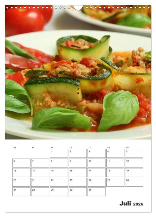 Produktbild: Leckeres mit Tomate (Wandkalender 2026 DIN A3 hoch), CALVENDO Monatskalender