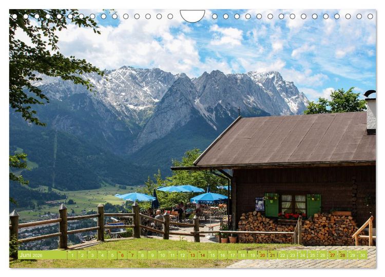 Produktbild: Zauber der Zugspitze (Wandkalender 2026 DIN A4 quer), CALVENDO Monatskalender