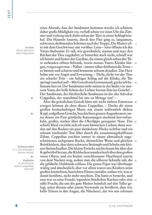 Produktbild: Der Sandmann von E. T. A. Hoffmann (Textausgabe)