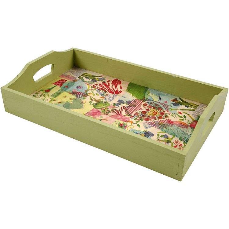 Produktbild: Creativ Company Tablett, Holz, natur, 30x17x5 cm
