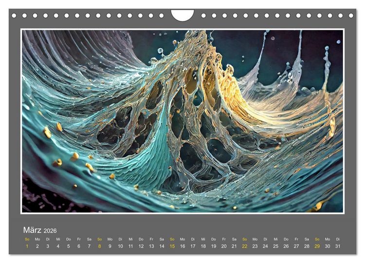 Produktbild: Strukturvisionen (Wandkalender 2026 DIN A4 quer), CALVENDO Monatskalender