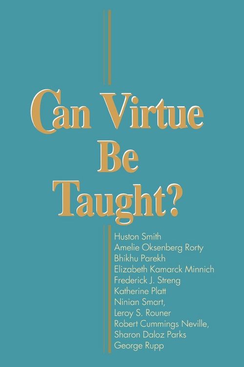 Produktbild: Can Virtue Be Taught?