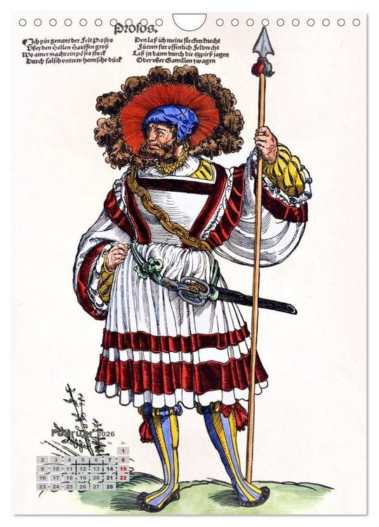Produktbild: Landsknechte und Soldaten: Historische Uniformen (Wandkalender 2026 DIN A4 hoch), CALVENDO Monatskalender