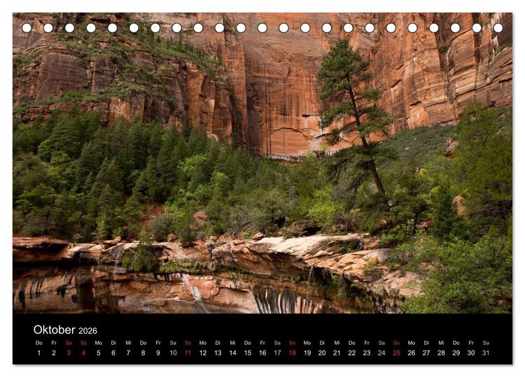 Produktbild: Felslandschaften (Tischkalender 2026 DIN A5 quer), CALVENDO Monatskalender