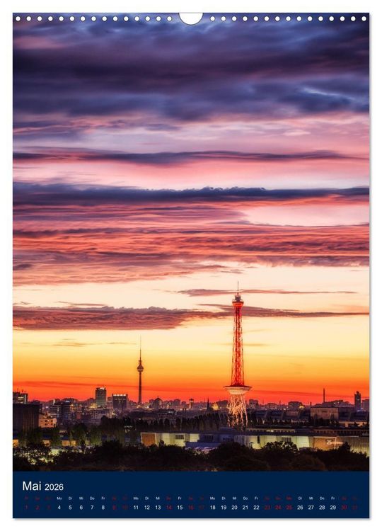 Produktbild: Berliner Fernsehturm - Magische Momente (Wandkalender 2026 DIN A3 hoch), CALVENDO Monatskalender