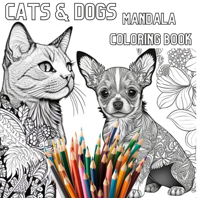 Produktbild: Cats & Dogs Mandala Coloring Book