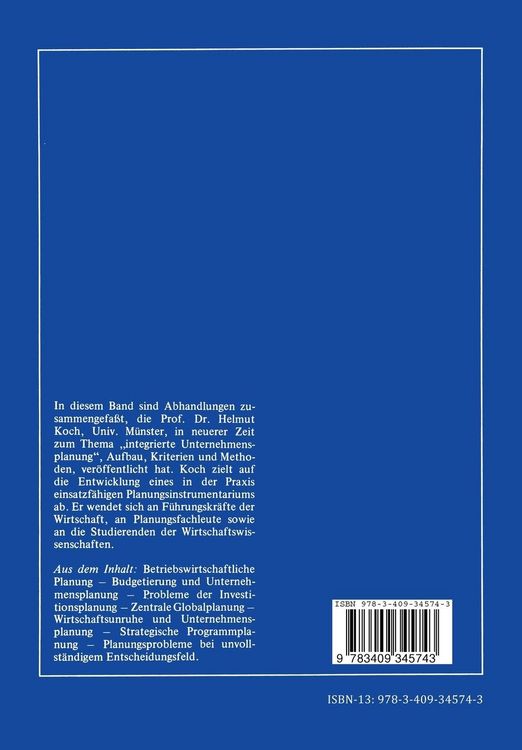 Produktbild: Neuere Beitr&auml;ge zur Unternehmensplanung