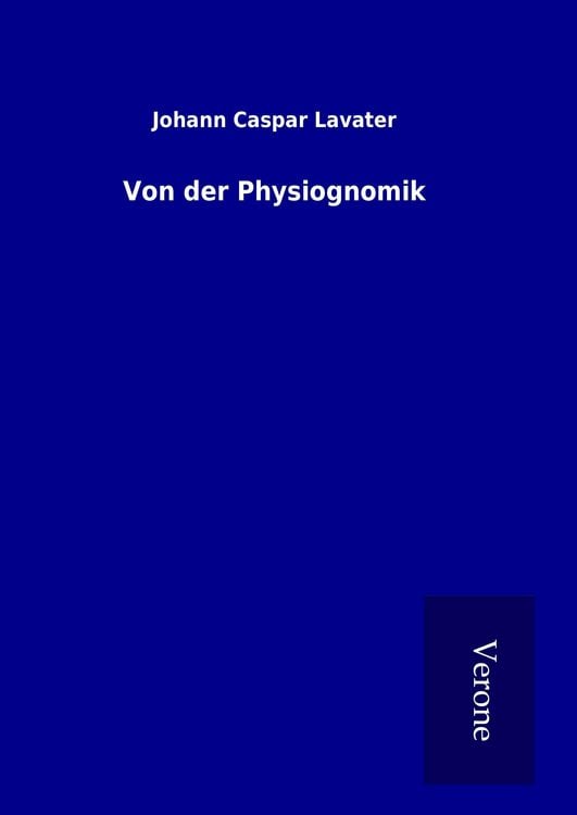 Produktbild: Von der Physiognomik