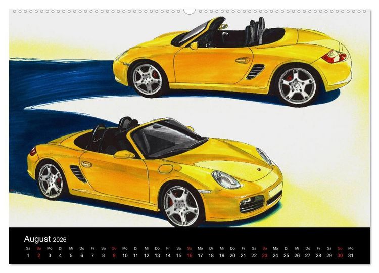 Produktbild: Porsche inspired Artwork by Reinhold Art&acute;s (hochwertiger Premium Wandkalender 2026 DIN A2 quer), Kunstdruck in Hochglanz
