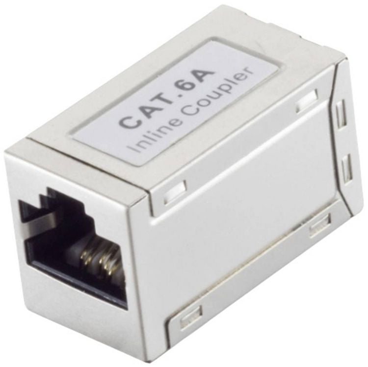 Produktbild: BKL Electronic RJ45 Verbinder, CAT 6a, STP, slim, silber 10121206 Polzahl Sensoren 8 Silber 1 St.