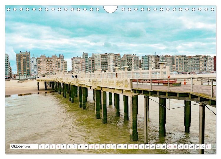 Produktbild: Blankenberge - belgischer K&uuml;stenort (Wandkalender 2026 DIN A4 quer), CALVENDO Monatskalender