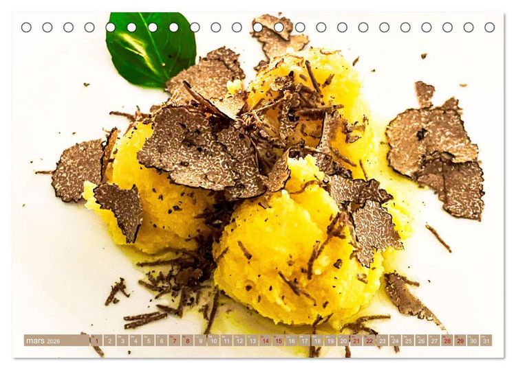 Produktbild: Tr&eacute;sors de truffes fran&ccedil;aises (Calendrier de bureau 2026 DIN A5 vertical), CALVENDO calendrier mensuel