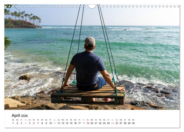 Produktbild: Urlaub in Sri Lanka - Reise durch Asien, Kultur und Natur (Wandkalender 2026 DIN A3 quer), CALVENDO Monatskalender
