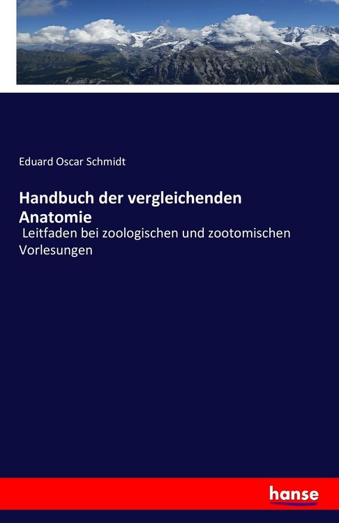 Produktbild: Handbuch der vergleichenden Anatomie