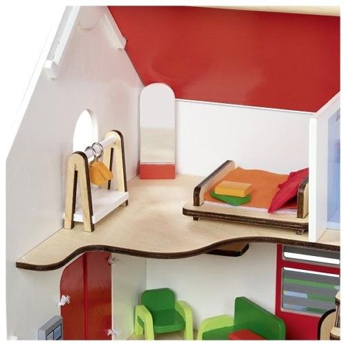 Produktbild: Tragbares Puppenhaus Eco House, mit Zubeh&ouml;r