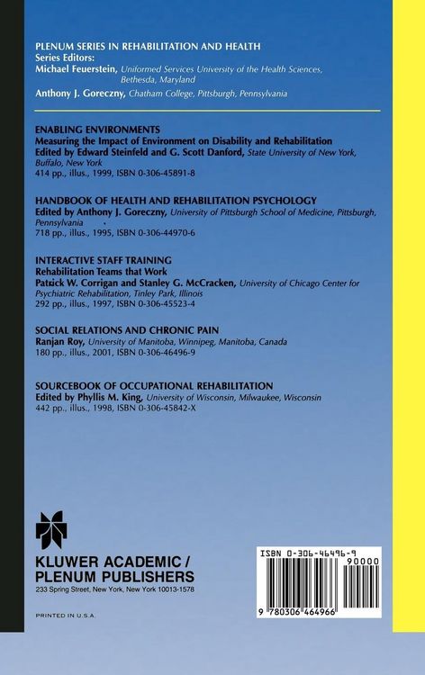 Produktbild: Social Relations and Chronic Pain