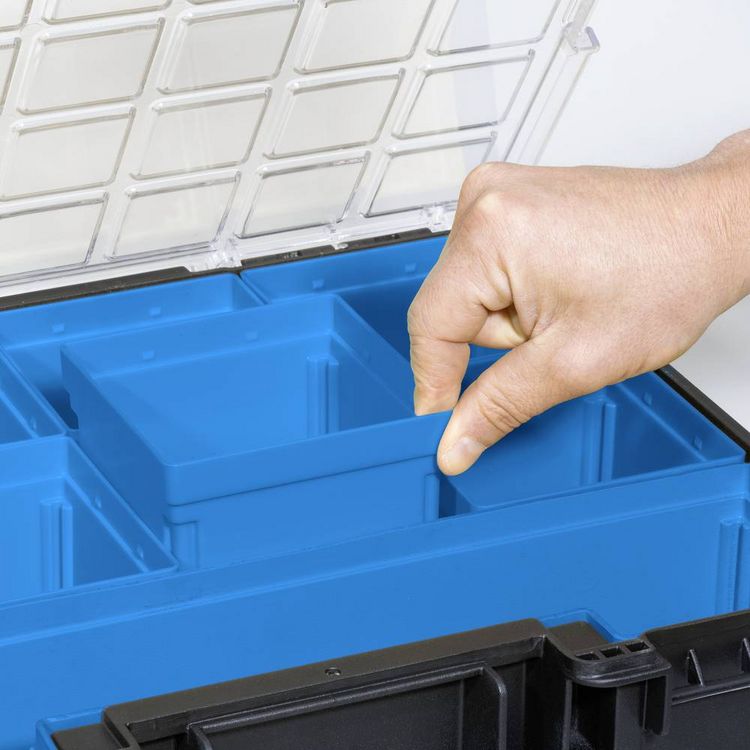 Produktbild: Allit EuroPlus Pro K 44.144/8L Sortimentskoffer (B x H x T) 440 x 144 x 355 mm Anzahl F&auml;cher: 8 Inhalt 1 St.
