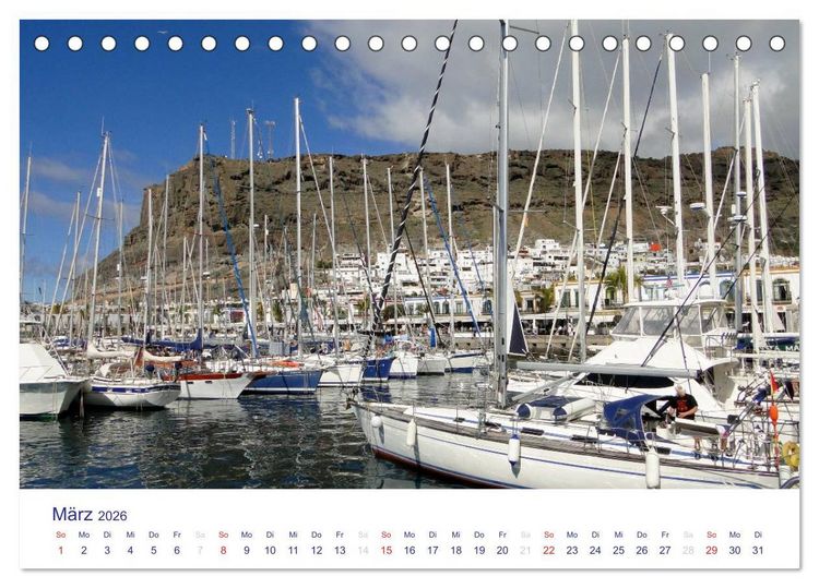 Produktbild: Die Canarischen Inseln - Gran Canaria (Tischkalender 2026 DIN A5 quer), CALVENDO Monatskalender