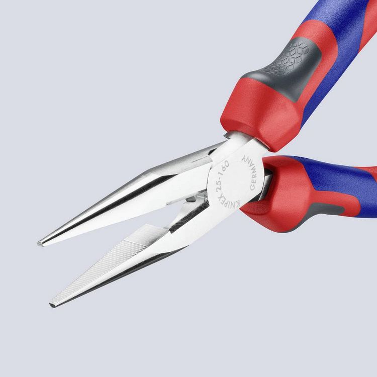 Produktbild: Knipex 25 05 160 Elektronik- u. Feinmechanik Flachrundzange Gerade Vanadium Elektrostahl 160mm