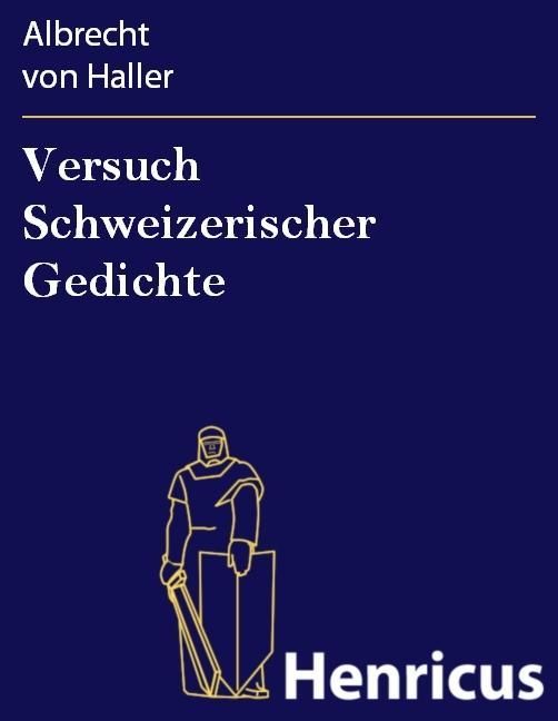 Produktbild: Versuch Schweizerischer Gedichte