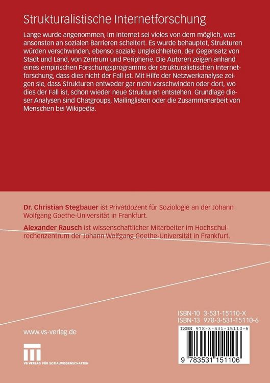 Produktbild: Strukturalistische Internetforschung