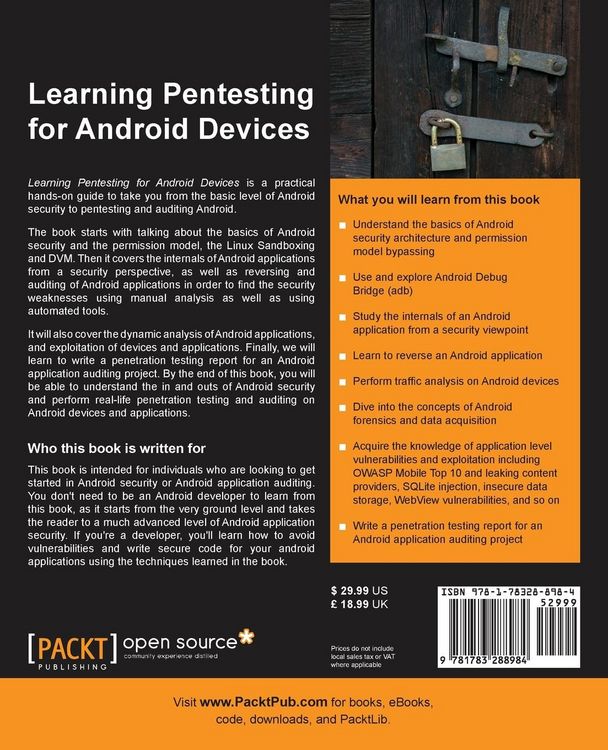 Produktbild: Learning Pentesting for Android