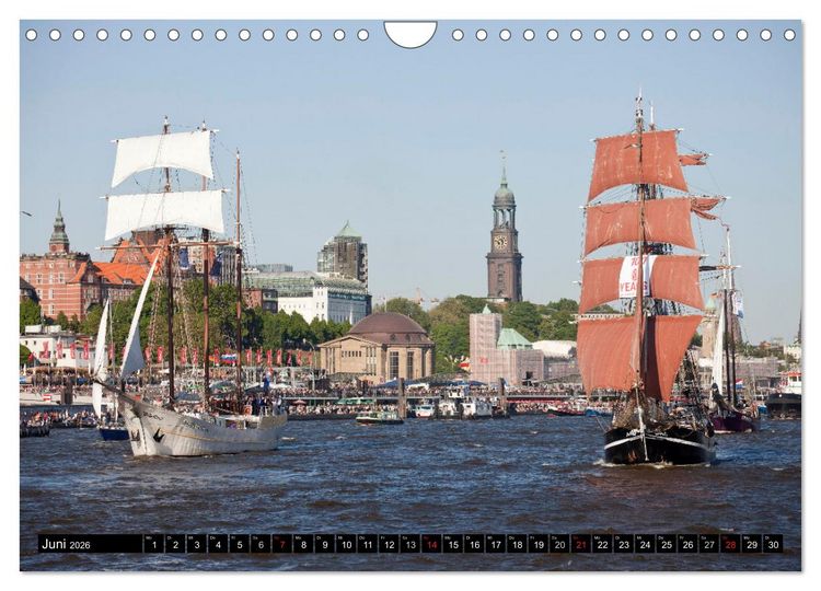 Produktbild: Hansestadt Hamburg (Wandkalender 2026 DIN A4 quer), CALVENDO Monatskalender