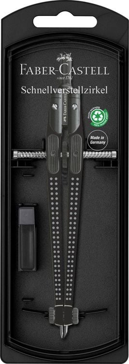 Faber-Castell Schnellverstellzirkel - Präzises Zeichenwerkzeug Mit Hebelmechanik Für Perfekte Kreise