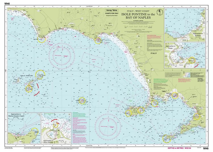 Produktbild: M46 Isole Pontine to the Bay of Naples, Imray Chart
