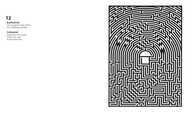 Produktbild: Meisterhafte Labyrinthe. 80 handgezeichnete Irrg&auml;rten zum Nachzeichnen und Ausmalen