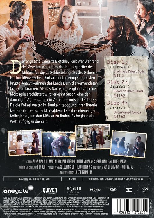 Produktbild: The Bletchley Circle - Staffel 1 & 2 [3 DVDs]