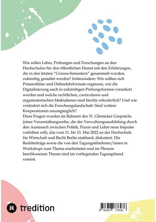 Produktbild: Die Hochschulen f&uuml;r den &ouml;ffentlichen Dienst nach der Corona-Pandemie - digitaler lehren und pr&uuml;fen, vernetzter forschen?