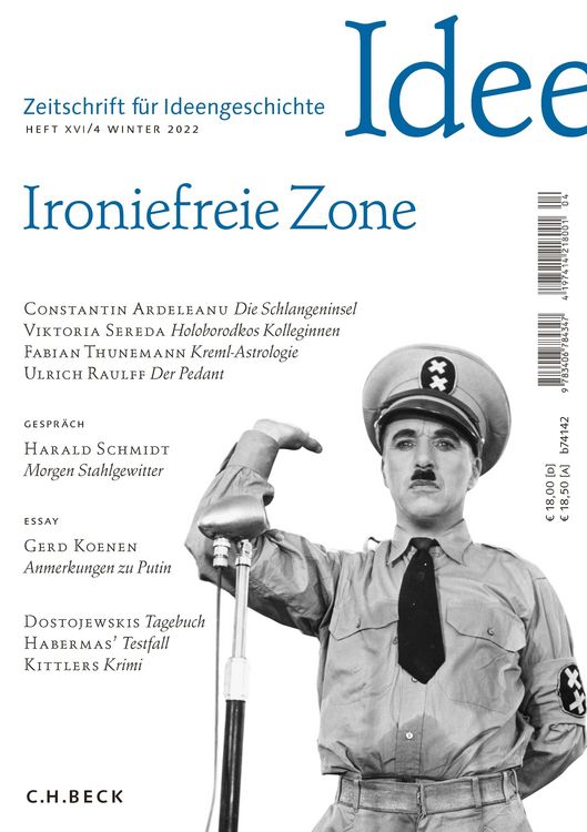 Produktbild: Zeitschrift f&uuml;r Ideengeschichte Heft XVI/4 Winter 2022