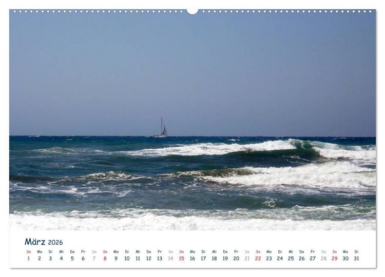 Produktbild: COSTA DEL SOL - Wellenspiel (Wandkalender 2026 DIN A2 quer), CALVENDO Monatskalender
