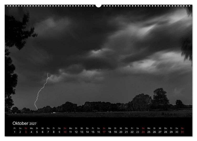 Produktbild: Das Licht in Schwarz und Wei&szlig; (hochwertiger Premium Wandkalender 2027 DIN A2 quer), Kunstdruck in Hochglanz