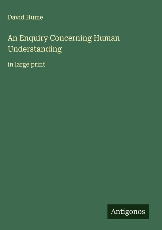 Produktbild: An Enquiry Concerning Human Understanding
