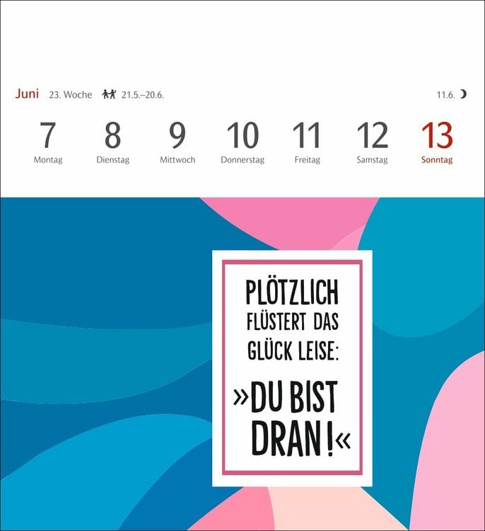 Produktbild: Positive-Spr&uuml;che-Kalender Postkartenkalender 2027 - mit 53 Postkarten
