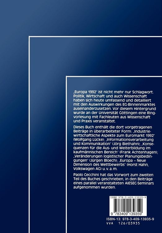 Produktbild: Europ&auml;ische Wirtschaft der 90er Jahre