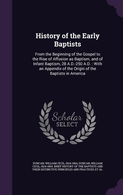 Produktbild: History of the Early Baptists