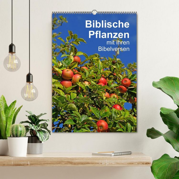 Produktbild: Biblische Pflanzen mit ihren Bibelversen (Wandkalender 2026 DIN A2 hoch), CALVENDO Monatskalender