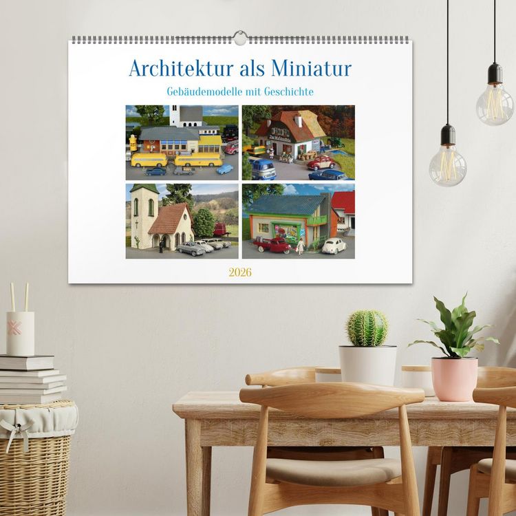 Produktbild: Architektur in Miniatur (Wandkalender 2026 DIN A2 quer), CALVENDO Monatskalender