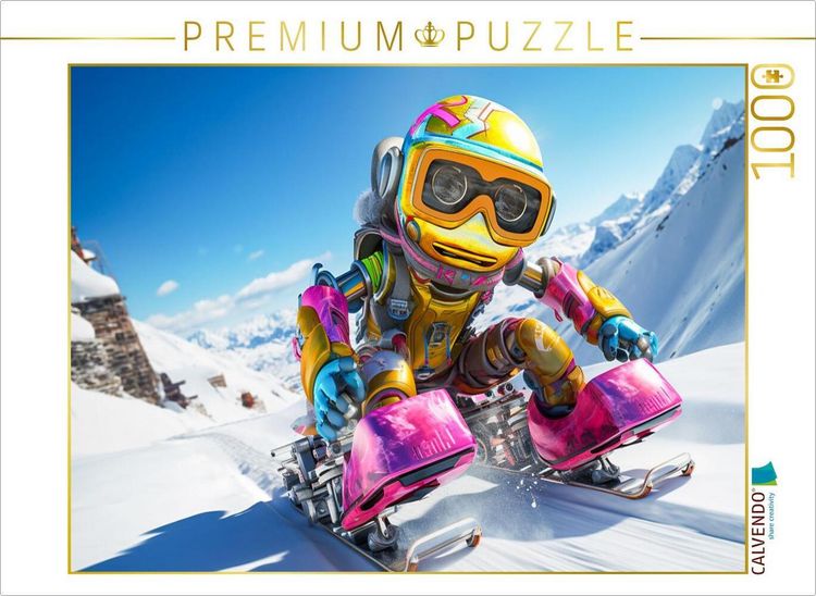 Produktbild: CALVENDO Puzzle Ein Motiv aus dem Kalender Die Welt der kleinen Robots | 1000 Teile Lege-Gr&ouml;&szlig;e 64x48cm Foto-Puzzle f&uuml;r gl&uuml;ckliche Stunden