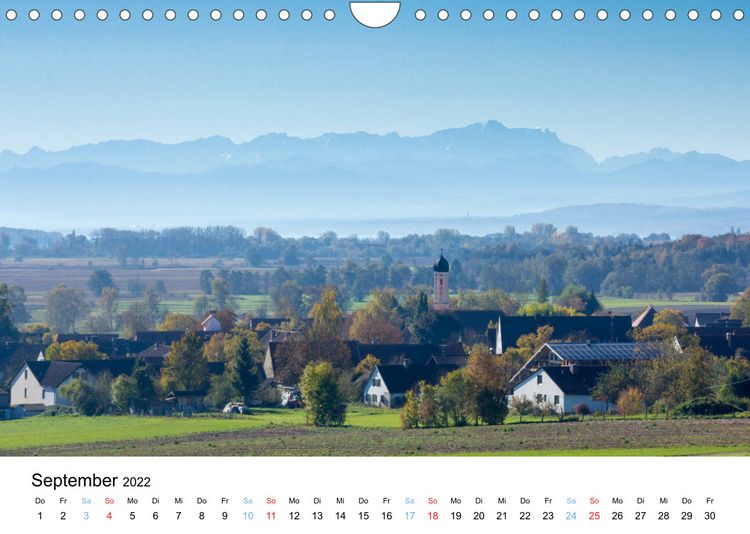 Produktbild: Amperland - Ansichten vor den Toren M&uuml;nchens (Wandkalender 2022 DIN A4 quer)