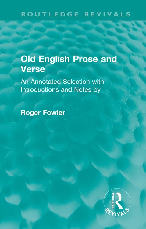 Produktbild: Old English Prose and Verse