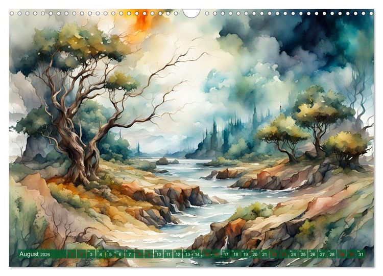 Produktbild: Landschaften Von Fr&uuml;hling bis Winter (Wandkalender 2026 DIN A3 quer), CALVENDO Monatskalender