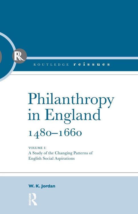 Produktbild: Philanthropy in England, 1480 - 1660