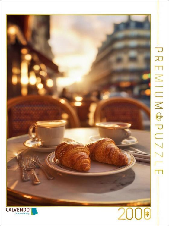 Produktbild: CALVENDO Puzzle Croissants, knusprig, buttrig & frisch gebacken | 2000 Teile Lege-Gr&ouml;&szlig;e 90x67cm Foto-Puzzle f&uuml;r gl&uuml;ckliche Stunden